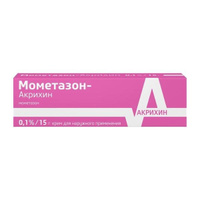 Мометазон-Акрихин крем для наружного применения 0,1% 15г Акрихин АО