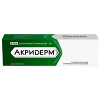 Акридерм крем для наружного применения 0,05% 30г Акрихин АО