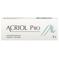 Акриол Про крем для местного и наружного применения 2,5%+2,5% 5г Акрихин АО