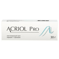 Акриол Про крем для наружного применения 2,5%+2,5% 30г Акрихин АО