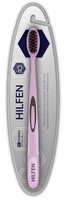Щетка Hilfen/Хилфен зубная средней жесткости с черной щетиной розовая Guangzhou Pharmasen CO., Ltd.