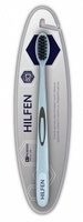 Щетка Hilfen/Хилфен зубная средней жесткости с черной щетиной голубая Guangzhou Pharmasen CO., Ltd.