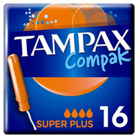Тампоны с аппликатором TAMPAX (Тампакс) Compak Super plus, 16 шт. Procter & Gamble