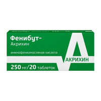 Фенибут-Акрихин таблетки 250мг 20шт Акрихин АО