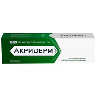 Акридерм крем для наружного применения 0,05% 15г Акрихин АО
