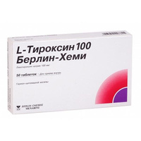 L-тироксин 100 Берлин-Хеми таблетки 100мкг 50шт Berlin-Chemie