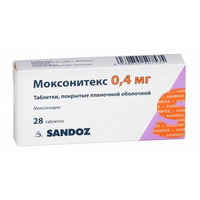 Моксонитекс таблетки п/о плен. 0,4мг 28шт Salutas Pharma GmbH