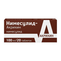 Нимесулид-Акрихин таблетки 100мг 20шт АО Акрихин