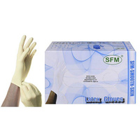 Перчатки смотровые нестерильные опудренные SFM 100шт р.L (8-9) SFM Hospital Products