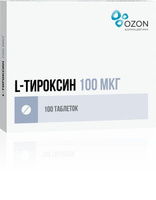L-тироксин таблетки 100мкг 100шт Озон ООО