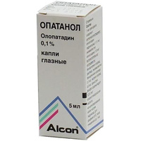 Опатанол капли глазные 0,1% 5мл S.A. Alcon-Couvreur n.v.