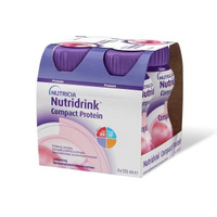Смесь с клубничным вкусом Компакт Протеин Nutridrink/Нутридринк 125мл 4шт Nutricia
