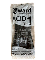 Перчатки КЩС Тип 1 резиновые Gward Acid 1 технические 12/120