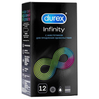 Презервативы гладкие с анестетиком Infinity Durex/Дюрекс 12шт Рекитт Бенкизер Хелскэар (ЮК) Лтд