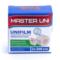 Лейкопластырь медицинский фиксирующий на полимерной основе Мастер Юни Unifilm 2см х 500см PharmLine Limited/Everaid CO