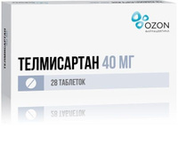 Телмисартан таблетки 40мг 28шт Озон ООО
