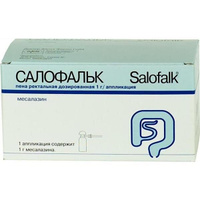 Салофальк пена ректальная дозированная 1г/аппликация 83,1г ASM Aerosol-Service AG/Dr. Falk Pharma