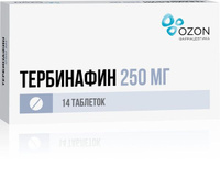 Тербинафин таблетки 250мг 14шт Озон ООО/Озон Фарм ООО