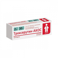 Троксерутин-Акос гель для наружного применения 2% 30г Синтез ОАО
