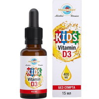 Витамин Д3 мицеллированный для детей с 3-х лет жидкость для приема внутрь 400МЕ/кап. 15мл КоролевФарм ООО