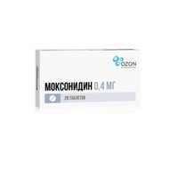 Моксонидин таблетки п/о плен. 0,4мг 28шт Озон ООО