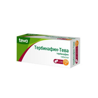 Тербинафин-Tева таблетки 250мг 28шт Тева Фармацевтические Предприятия