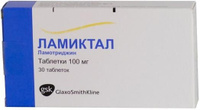 Ламиктал таблетки 100мг 30шт GlaxoSmithKline Pharmaceuticals S.A.