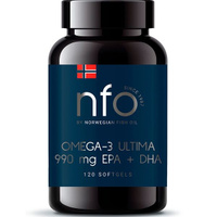Омега-3 Ультима NFO/Норвегиан фиш оил капсулы 1600мг 120шт Pharmatech AS