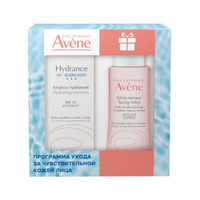 Набор Avene/Авен: Лосьон мягкий тонизирующий фл. 100мл+Эмульсия для комбинированной кожи SPF30 Hydrance UV Legere туба 4