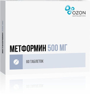Метформин таблетки 500мг 60шт Озон ООО/Озон Фарм ООО