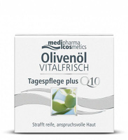 Крем для лица против морщин дневной Vitalfrisch Olivenol Cosmetics Medipharma/Медифарма банка 50мл Dr.Theiss Naturwaren