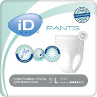 Подгузники-трусы для взрослых Pants Basic iD/айДи р.L 10шт Онтэкс
