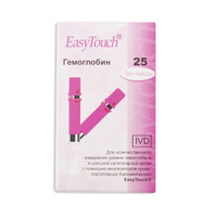 Тест-полоски Гемоглобин Easy Touch/Изи Тач 25шт Bioptik Technology, Inc.