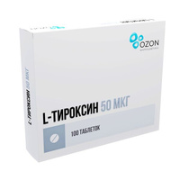 L-тироксин таблетки 50мкг 100шт Озон ООО