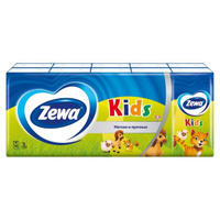 Платочки Zewa (Зева) бумажные Kids 10 шт. 10 упак. SCA Hygiene Products