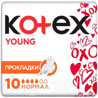 Прокладки Kotex/Котекс Young Normal 10 шт. Kimberly-Clark