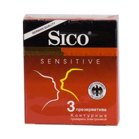 Презервативы Sico (Сико) Sensitive контурные анатомической формы 3 шт. CPR Gmbh.