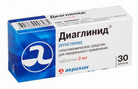 Диаглинид таблетки 2мг 30шт АО Акрихин