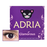 Линзы контактные цветные Adria/Адриа Glamorous color (8.6/-5,50) Violet 2шт Interojo Inc.