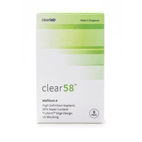 Линзы контактные ClearLab Clear 58 (8.7/-7,00) 6шт Клиалэб СГ ПТЕ. Лтд