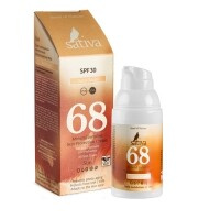 Sativa - Крем солнцезащитный с тонирующим эффектом SPF 30 "№68 Sand Beige", 30 мл