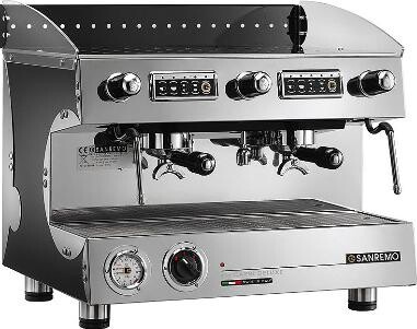 Кофемашина Sanremo Capri SAP DLX (полуавтомат) 2 гр. чёрная