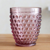 Стакан для воды "Berry" 260мл h105мм, стекло, цвет розовый Berry5Pi MACO