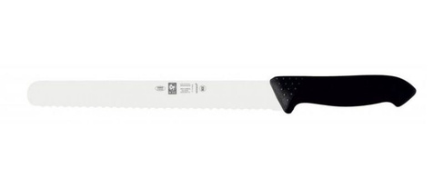 Нож для нарезки 25см с волнистой кромкой, черный HORECA PRIME 28100.HR12000.250 ICEL