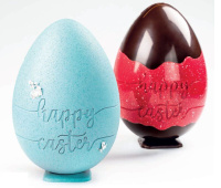 Форма д/шок. 3D "Happy Easter" d 156 x h 228 mm, 380гр, 1 шт, п/к с магнитом 20SR022 MARTELLATO