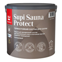 Состав для сауны SUPI SAUNA PROTECT полуматовая бесцветная база EP Tikkurila( 2.7л)
