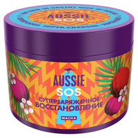 Маска для волос Суперзаряженное восстановление SOS Aussie/Осси банка 450мл Procter & Gamble