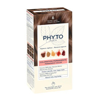 Набор Phyto/Фито: Краска-краска для волос 50мл тон 6 Темный блонд+Молочко 50мл+Маска-защита цвета 12мл+Перчатки Laborato