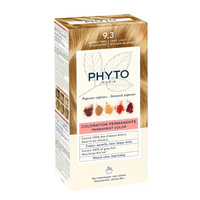 Набор Phyto/Фито: Краска-краска 50мл тон 9.3 Очень светлый золотистый блонд+Молочко 50мл+Маска-защита цвета 12мл+Перчатк