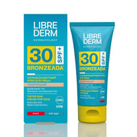 Крем солнцезащитный для светлой и чувствительной кожи лица тонирующий SPF30 Bronzeada Librederm/Либридерм туба 50мл Матб